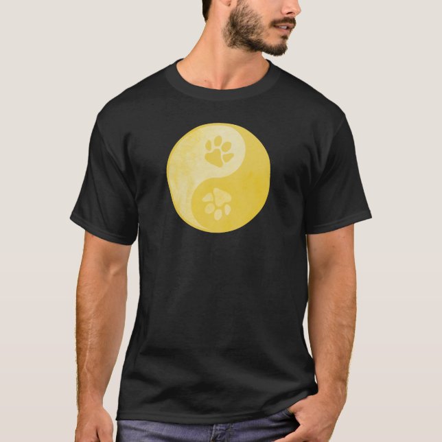 T-shirt Yin Yang Paw Gold (Devant)
