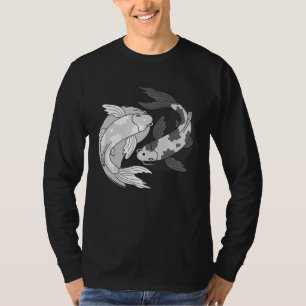 T-shirt Yin Yang Poisson Koi Japonais Nishikigoi Sanke Sho