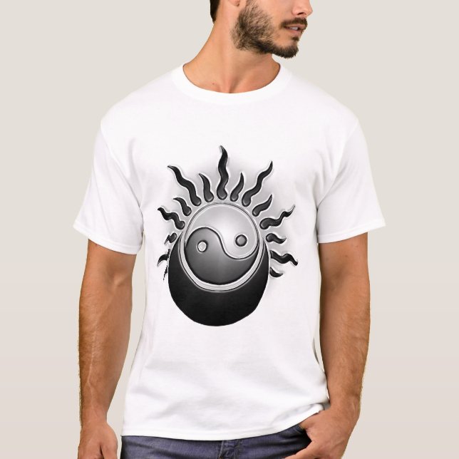 T-shirt yin yang relief (Devant)