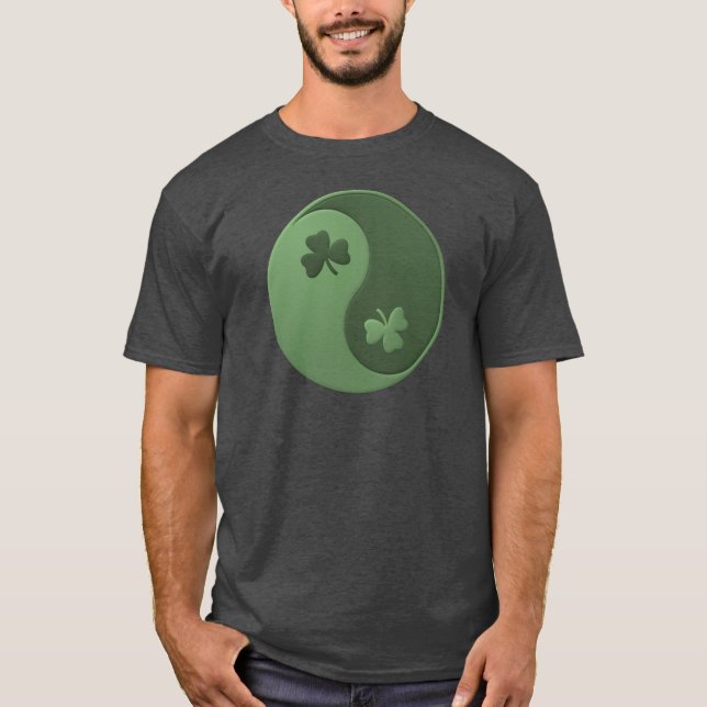 T-shirt Yin Yang Shamrocks (Devant)