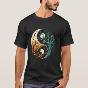 T-shirt Yin Yang Tree Japonais Bouddhiste Zen