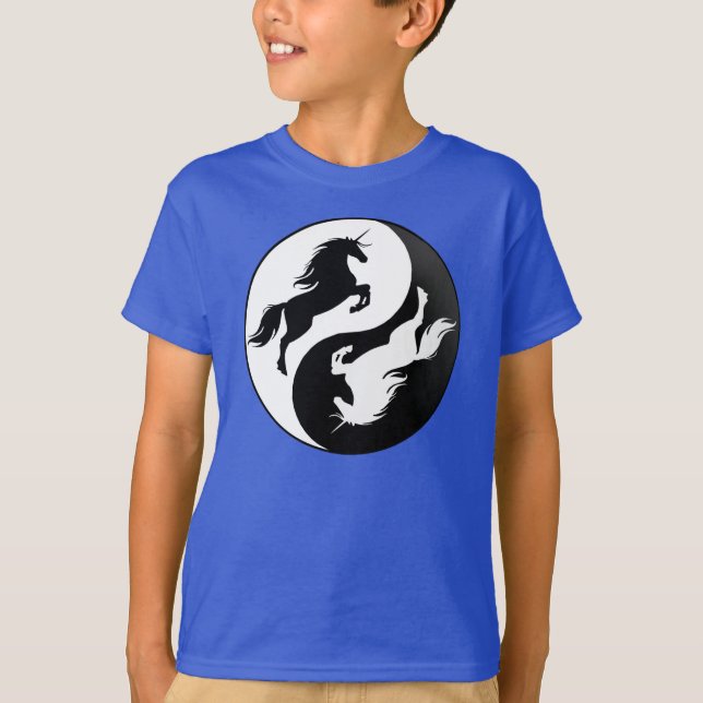 T-shirt Yin Yang Unicorn (Devant)