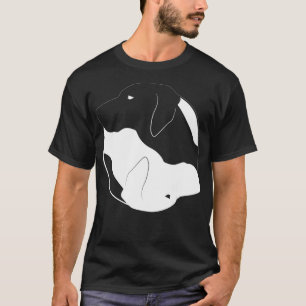 T-shirt Yin Yang Weimaraner Funny Chien Symbole Méditation
