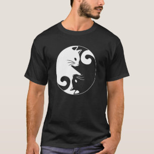 T-shirt Yin Yang Yoga Zen Chats Mignons pour Chat 1
