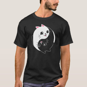 T-shirt Yin Yang Yoga Zen Chats Mignons pour Chat 2