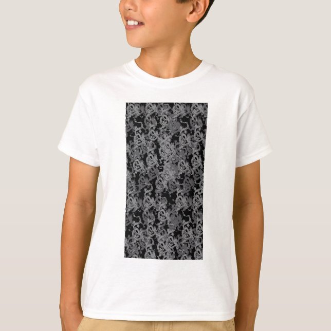 T-shirt Ying Yang Gray Dragons (Devant)