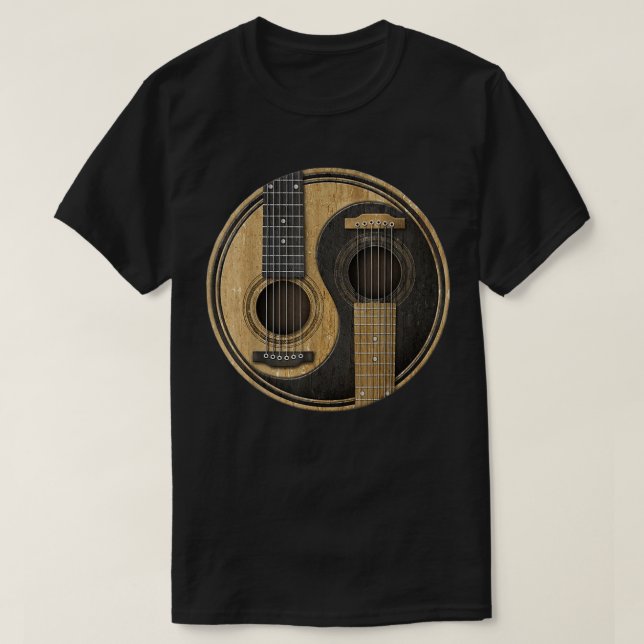 T-shirt Ying Yang Guitare (Design devant)