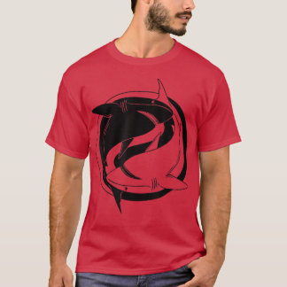 T-shirt Ying Yang Shark