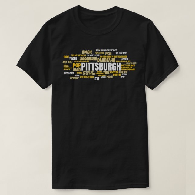 T-shirt Yinzer Pittsburghese Pittsburgh Jagoff Pride Penns (Design devant)