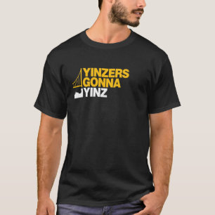 T-shirt Yinzers allant à Yinz sur le noir