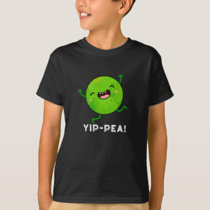 T-shirt Yip-pea Happy Pea Pun Dark BG