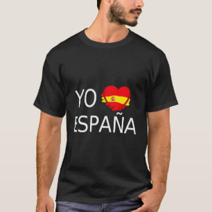 T-shirt Yo Amo Espaã±Un Drapeau Espagnol Qu'Il Aime L'Espa