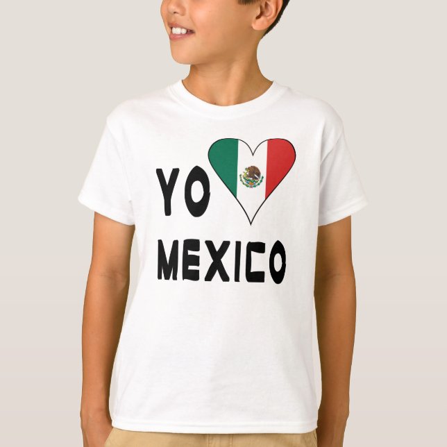 T-shirt Yo Amo Mexico Garçon (Devant)