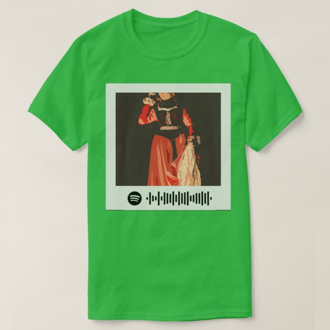 T-shirt Yo Ho A Pirates Life for Me Spotify QR Code 2 (Design devant)