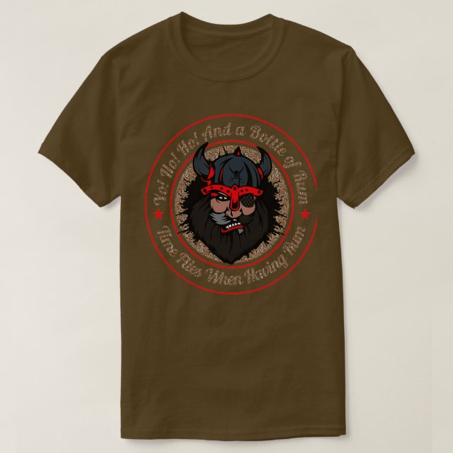 T-SHIRT YO HO ET UNE BOUTEILLE DE RUM (Design devant)