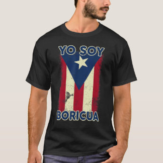 T-shirt Yo Soy Boricua Je suis le drapeau de Porto Rico de