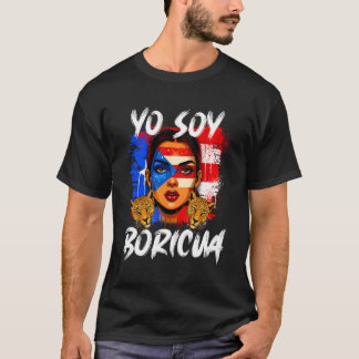 T-shirt Yo Soy Boricua Puerto Rican Flag Puerto Rico Girls