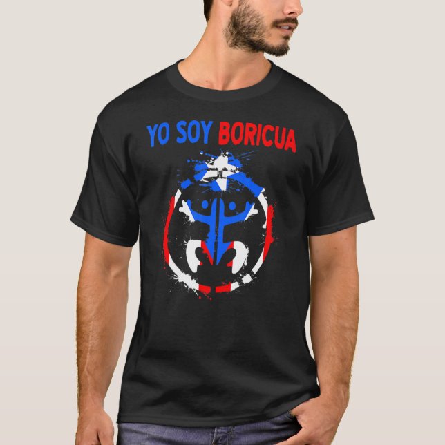 T-shirt Yo Soy Boricua - Taino - Patrimoine hispanique (Devant)