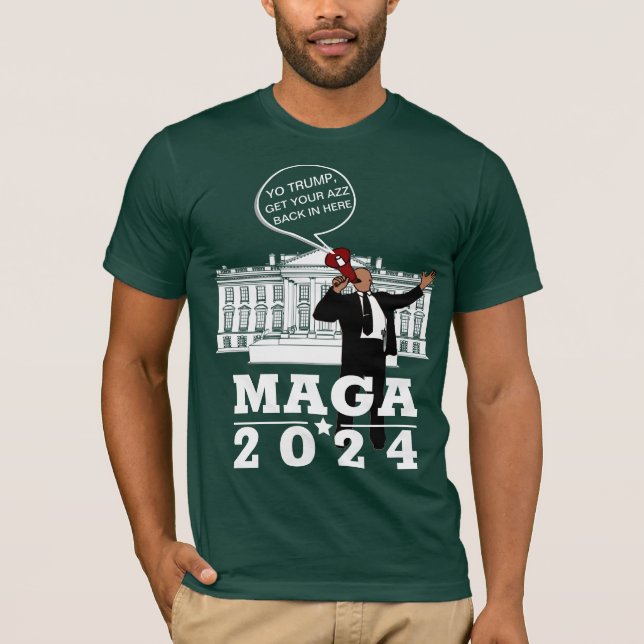 T-SHIRT YO TRUMP 2024 MAGA (Devant)