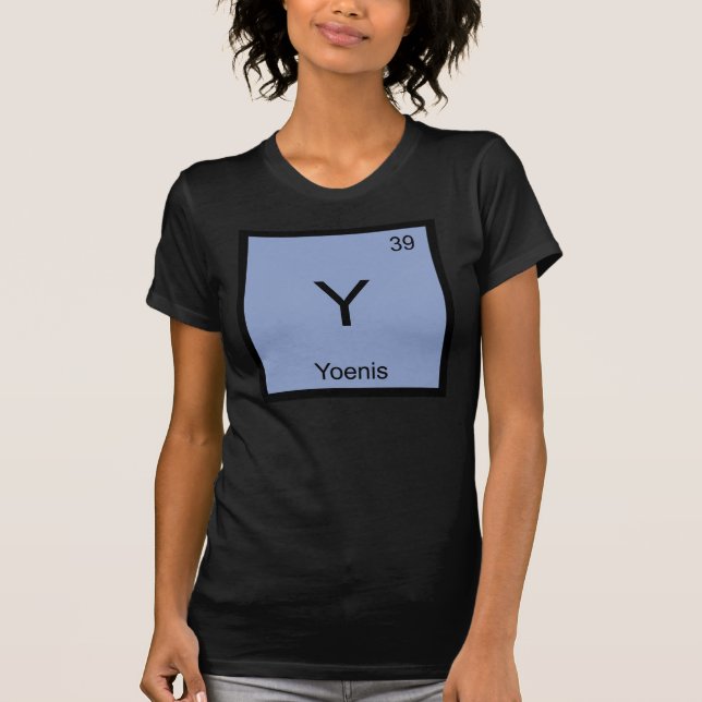 T-shirt Yoenis Nom Chimie Élément Tableau Périodique (Devant)