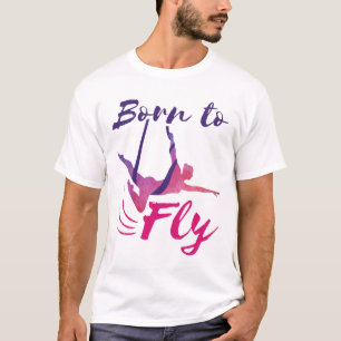 T-shirt Yoga Aérien soies Né pour voler