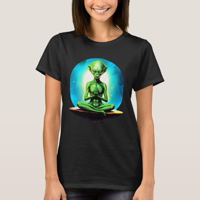 T-shirt Yoga Alien (Devant)