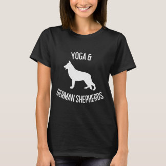 T-shirt Yoga Amp bergers allemands Amoureux des chiens