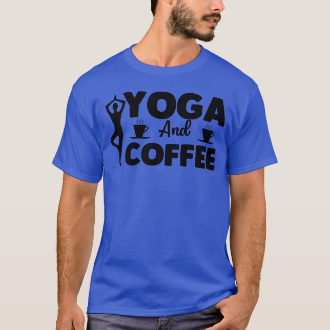 T-shirt Yoga And Coffeetshirt girl (Devant)