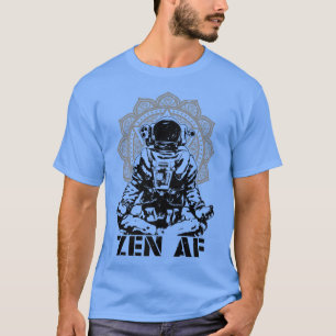 T-shirt Yoga Astronaut Zen AF Funny Mandala Meditation Lot