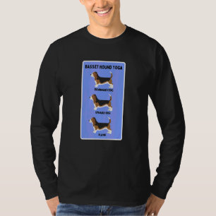 T-shirt Yoga Basset Hound Blague de propriétaire de animal