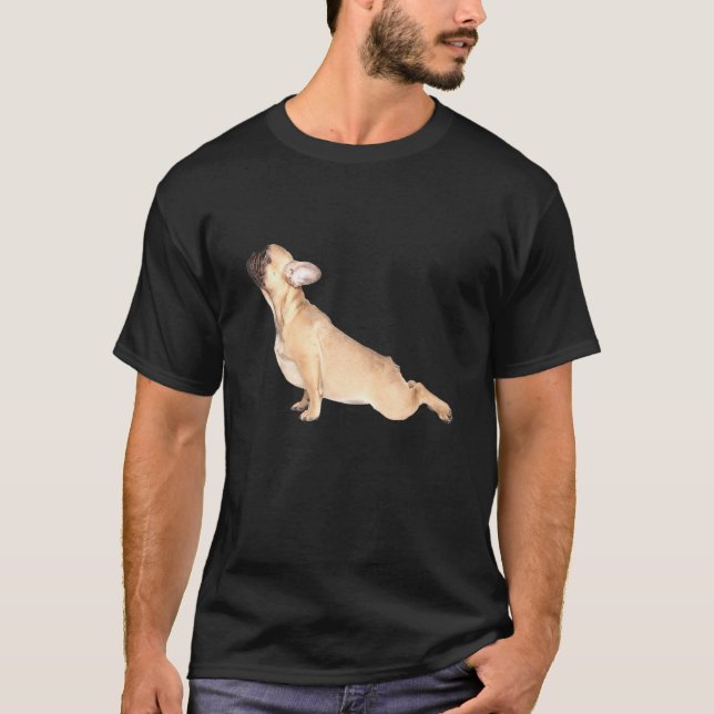 T-shirt Yoga Bouledogue Français (Devant)
