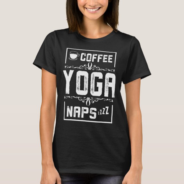 T-shirt yoga café siestes (Devant)