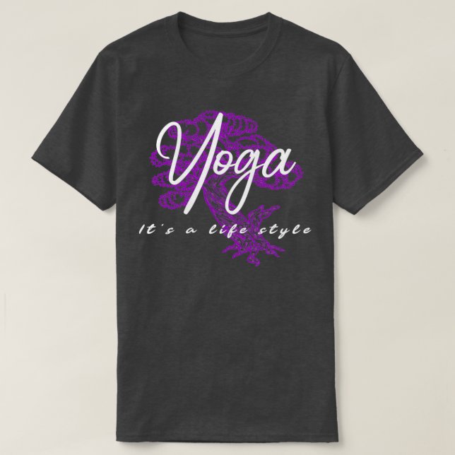 T-shirt Yoga C'est un style de vie (Design devant)