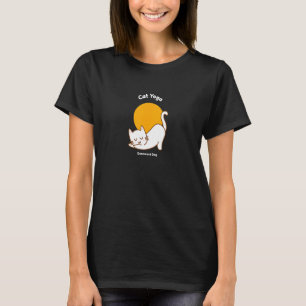 T-shirt Yoga chat Chien tête en bas Humour chaton  Workout