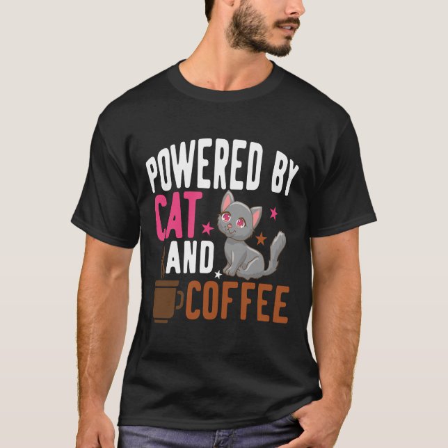 T-shirt yoga chat et café 17 (Devant)