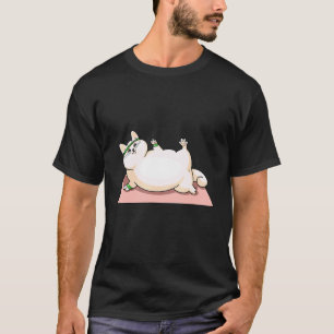 T-shirt Yoga Chats Asana Fitness Propriétaire de Chat