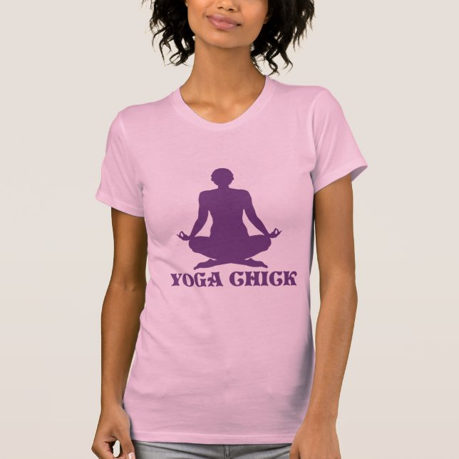 T-shirt Yoga chick (Devant)