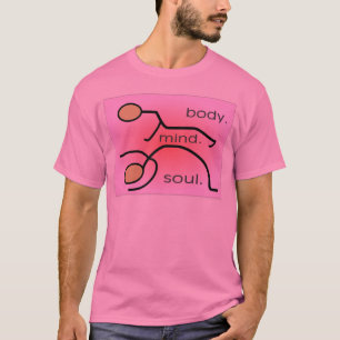 T-shirt Yoga--"Corps. Esprit. Cadeaux d'âme"--Personnages