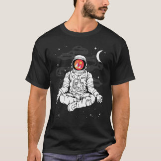 T-shirt Yoga d'astronaute Decentraland Mana Coin vers la L