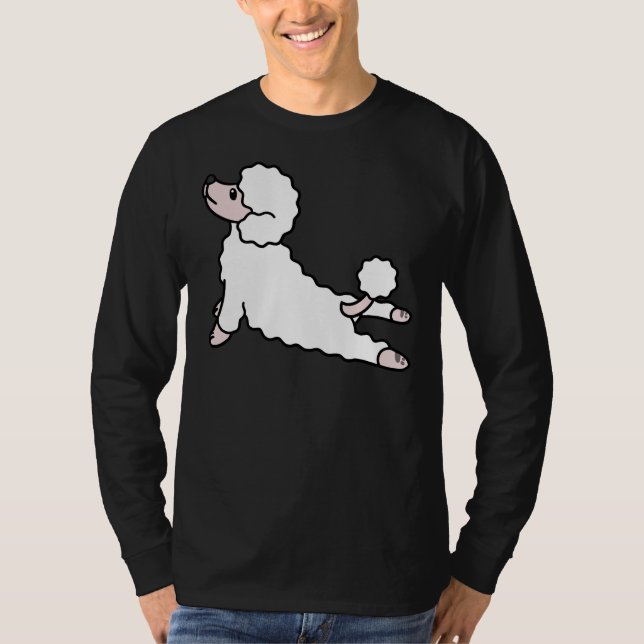 T-shirt Yoga de caniche (Devant)