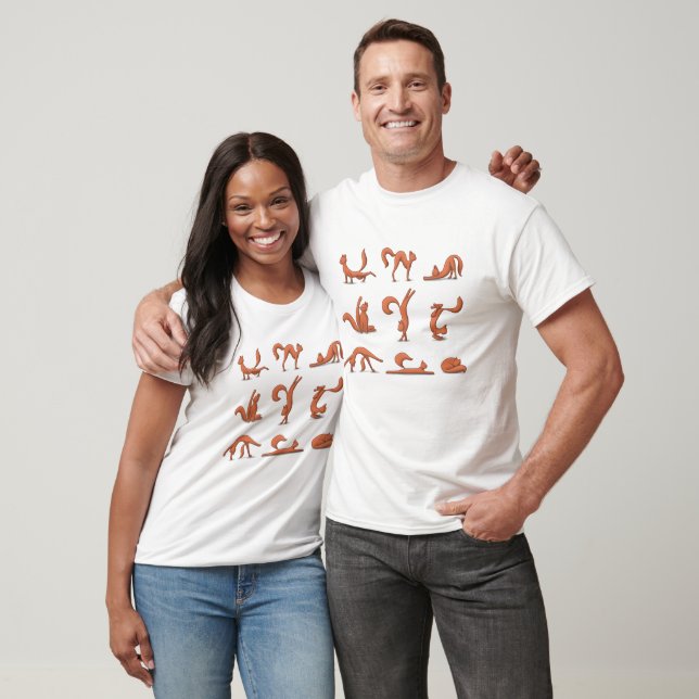 T-shirt Yoga de chat (Unisexe)