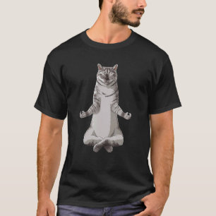 T-shirt Yoga de chat British Shorthair