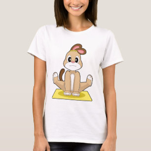T-shirt Yoga de chien Fitness Gymnastique