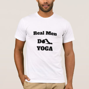 T-shirt Yoga de *~* - les vrais hommes font le blanc de