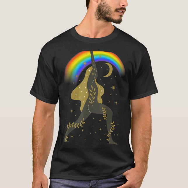 T-shirt Yoga de méditation céleste (Devant)
