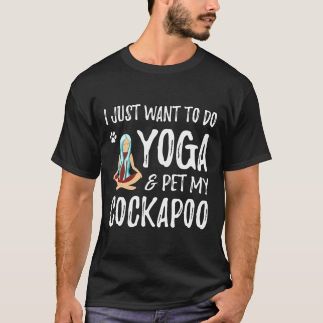 T-shirt Yoga et chien Apoo pour idée de cadeau drôle pour  (Devant)