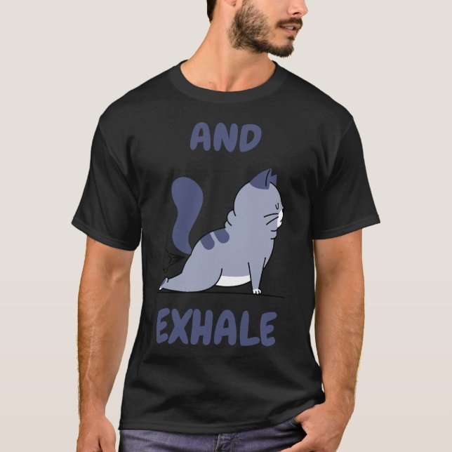 T-shirt Yoga Et Exhale Relaxés (Devant)