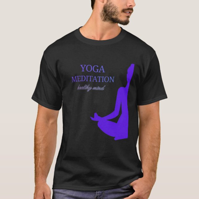 T-shirt Yoga et méditation pour un esprit sain (Devant)