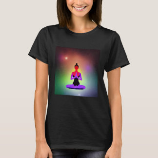T-shirt Yoga Fille Femelle Salutation Solaire Méditation C