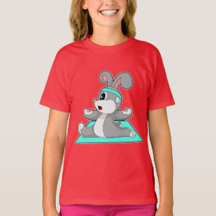 T-shirt Yoga Fitness Méditation Lapin